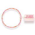 Beaded Blondes Pinks & Orange Sprinkle Bracelet Standard 6.75 inch