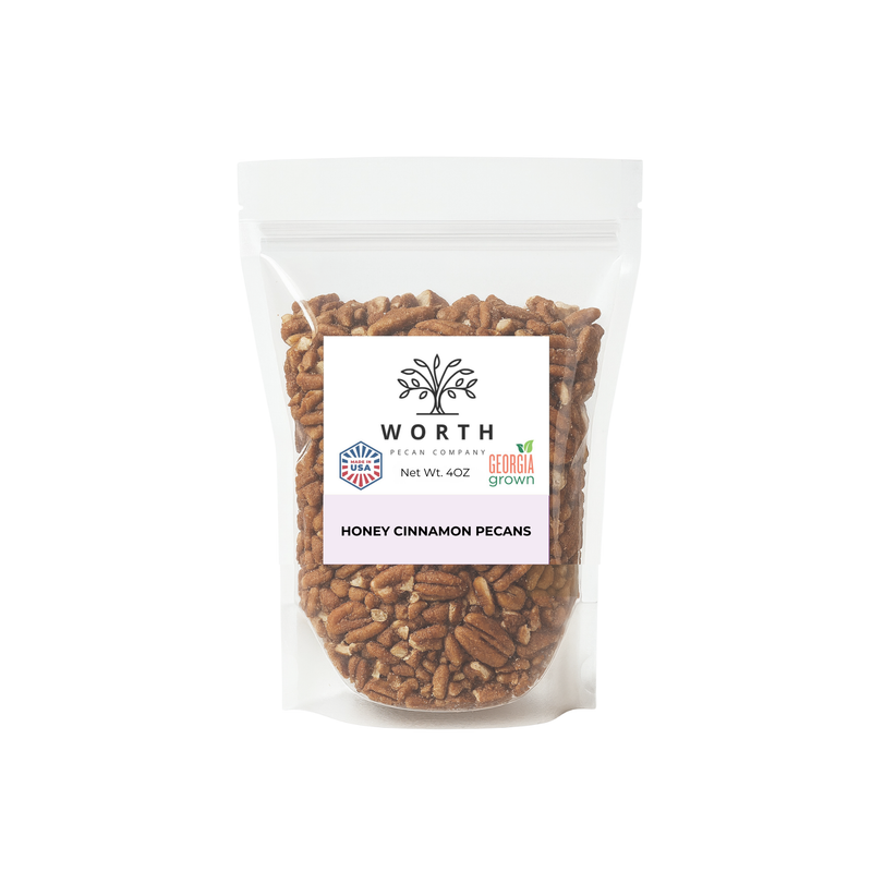 Worth Pecan South Georgia Honey Cinnamon Pecans - 4 oz Bag
