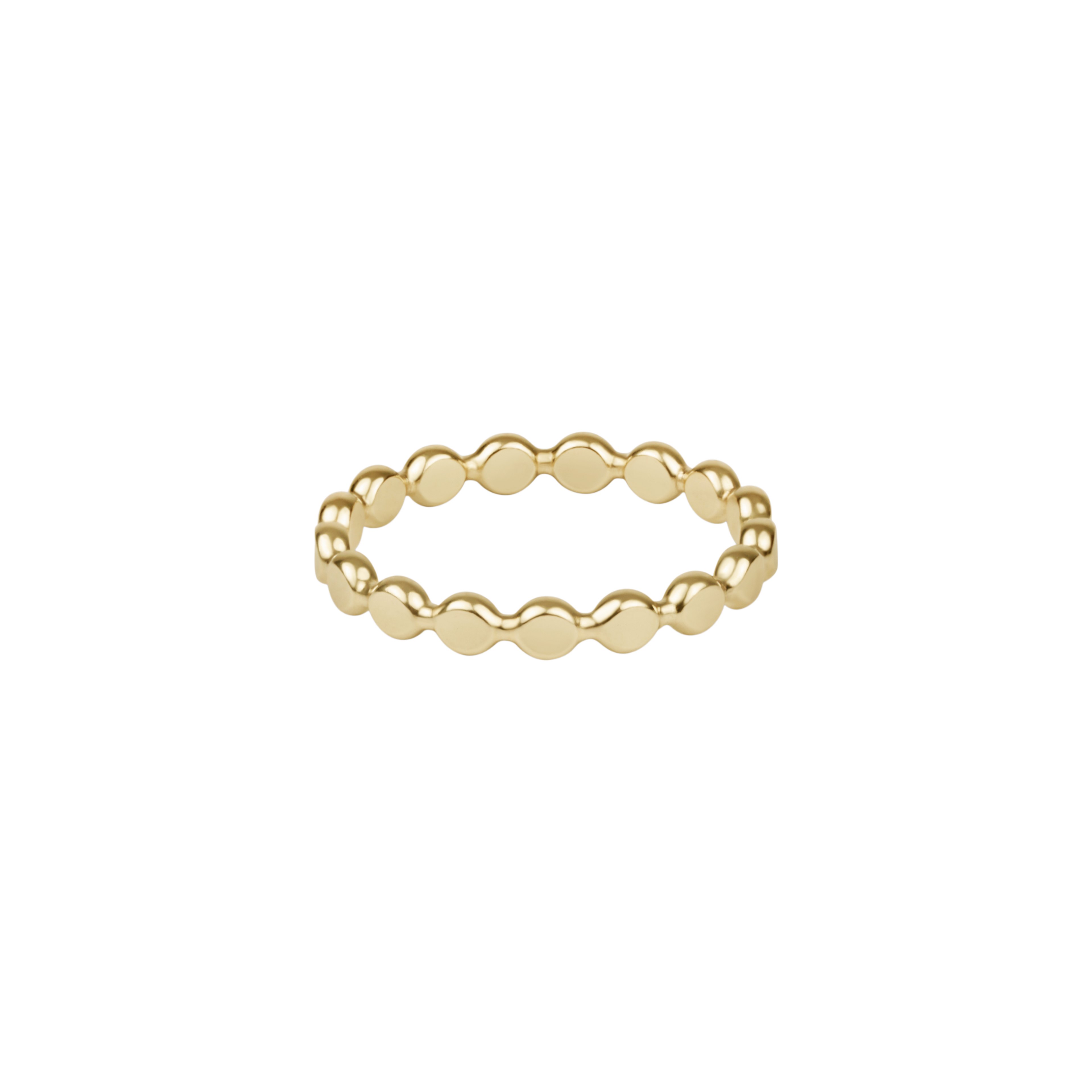 enewton Classic Gold 2.5mm Beaded Disc Ring