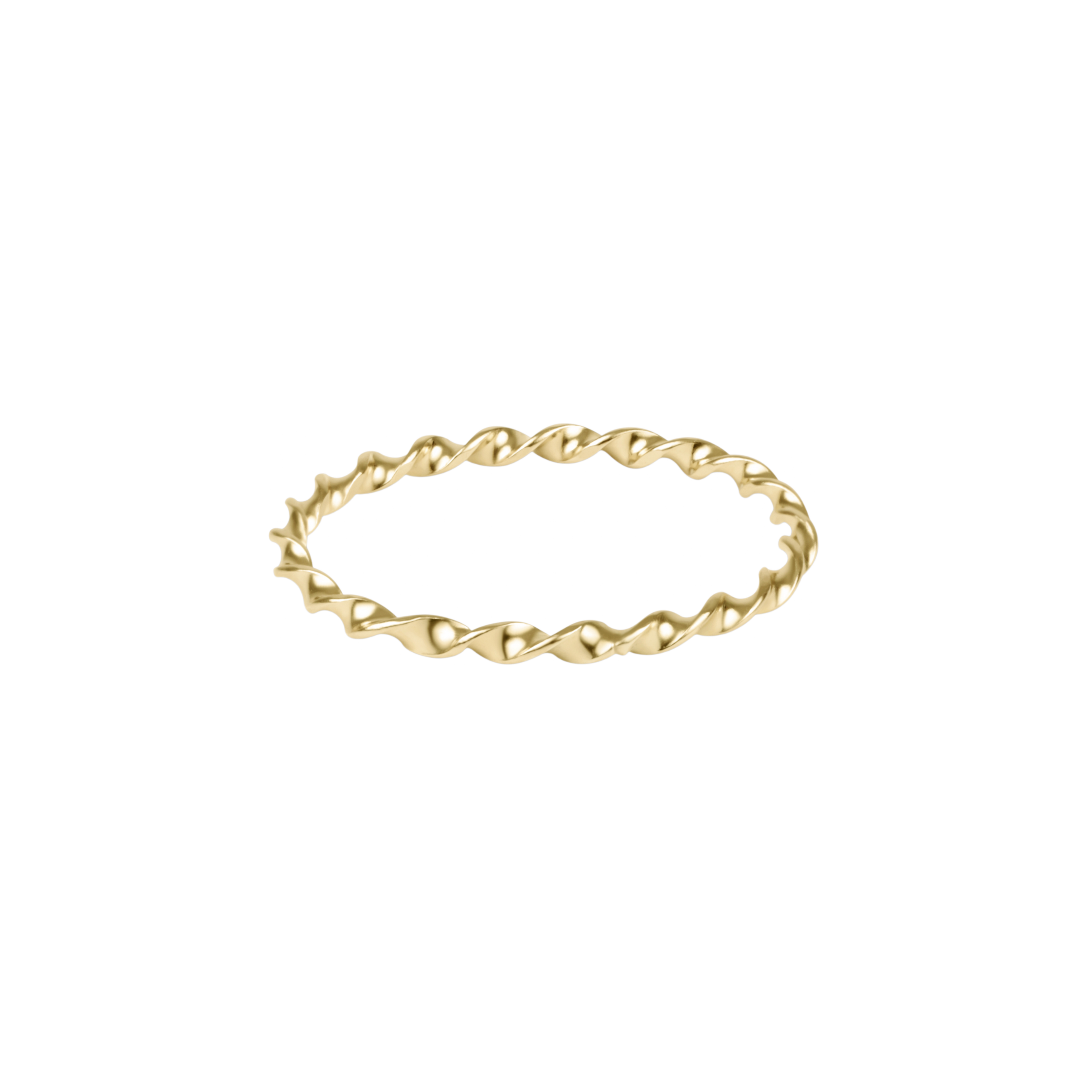 enewton Classic Gold Twisted Thin Band Ring