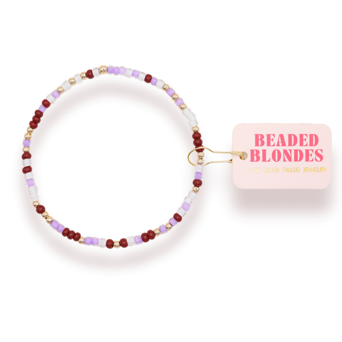 Beaded Blondes Sigma Kappa Sprinkle Bracelet Standard 6.75 inch