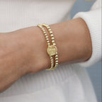 enewton eCOLLEGIATE Classic Gold 3mm Bracelet - UTK Tennessee Disc