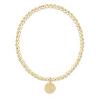 enewton eCOLLEGIATE Classic Gold 3mm Bracelet - UTK Tennessee Disc