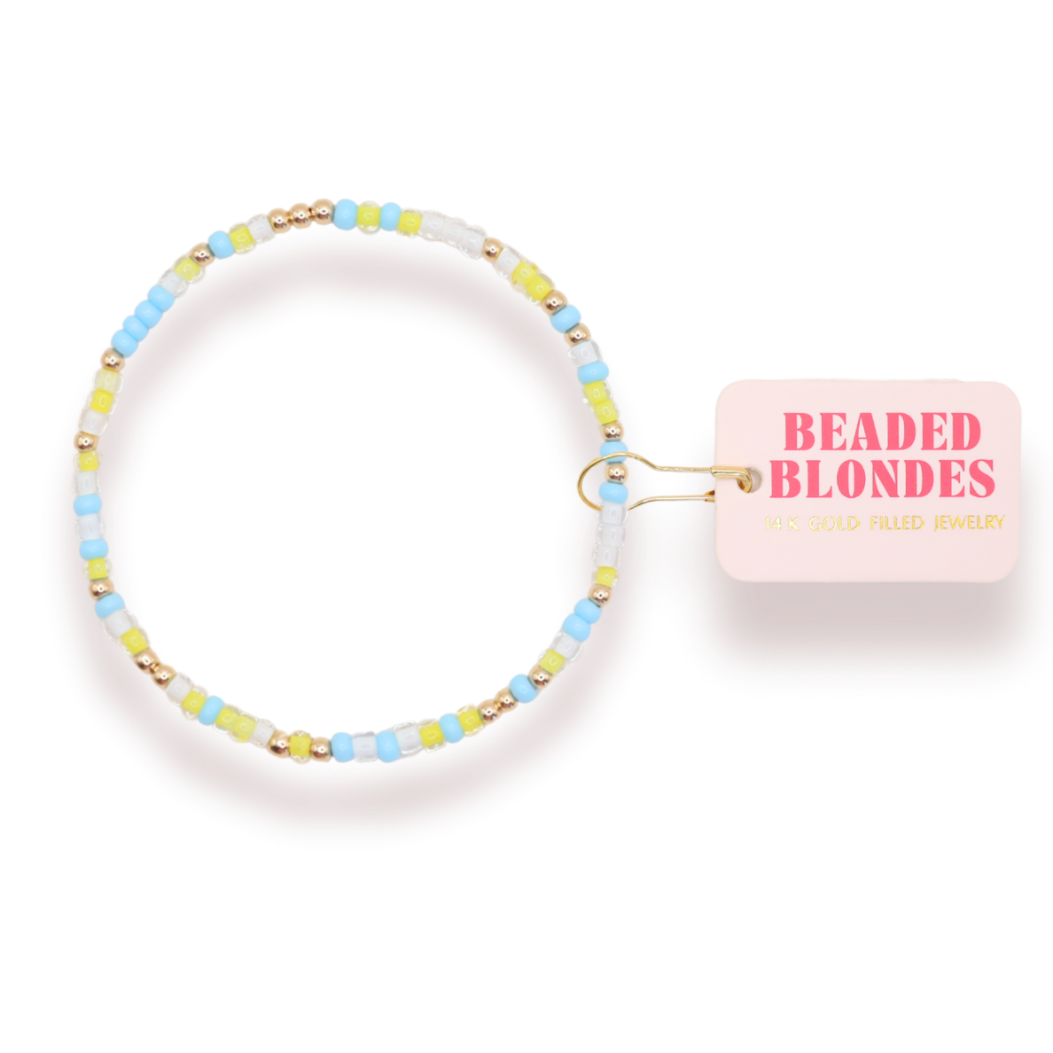Beaded Blondes Tri Delta Sprinkle Bracelet Standard 6.75 inch