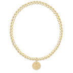 enewton eCOLLEGIATE Classic Gold 3mm Bracelet - UGA Disc