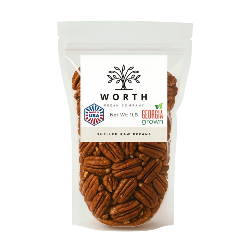 Worth Pecan South Georgia Pecan Halves - 1LB Bag