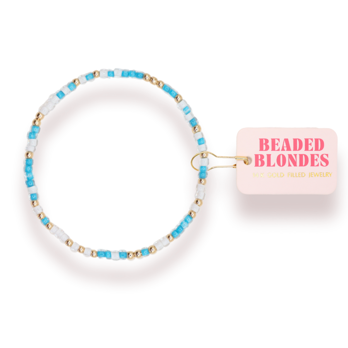 Beaded Blondes Zeta Tau Alpha Sprinkle Bracelet Standard 6.75 inch
