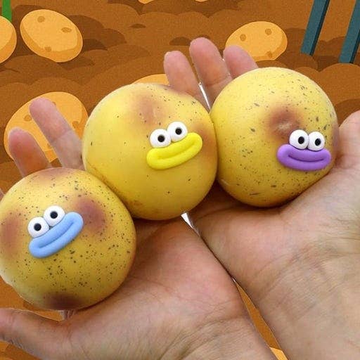Potato Mochi Squishy Soft & Stretchy Stress Relief