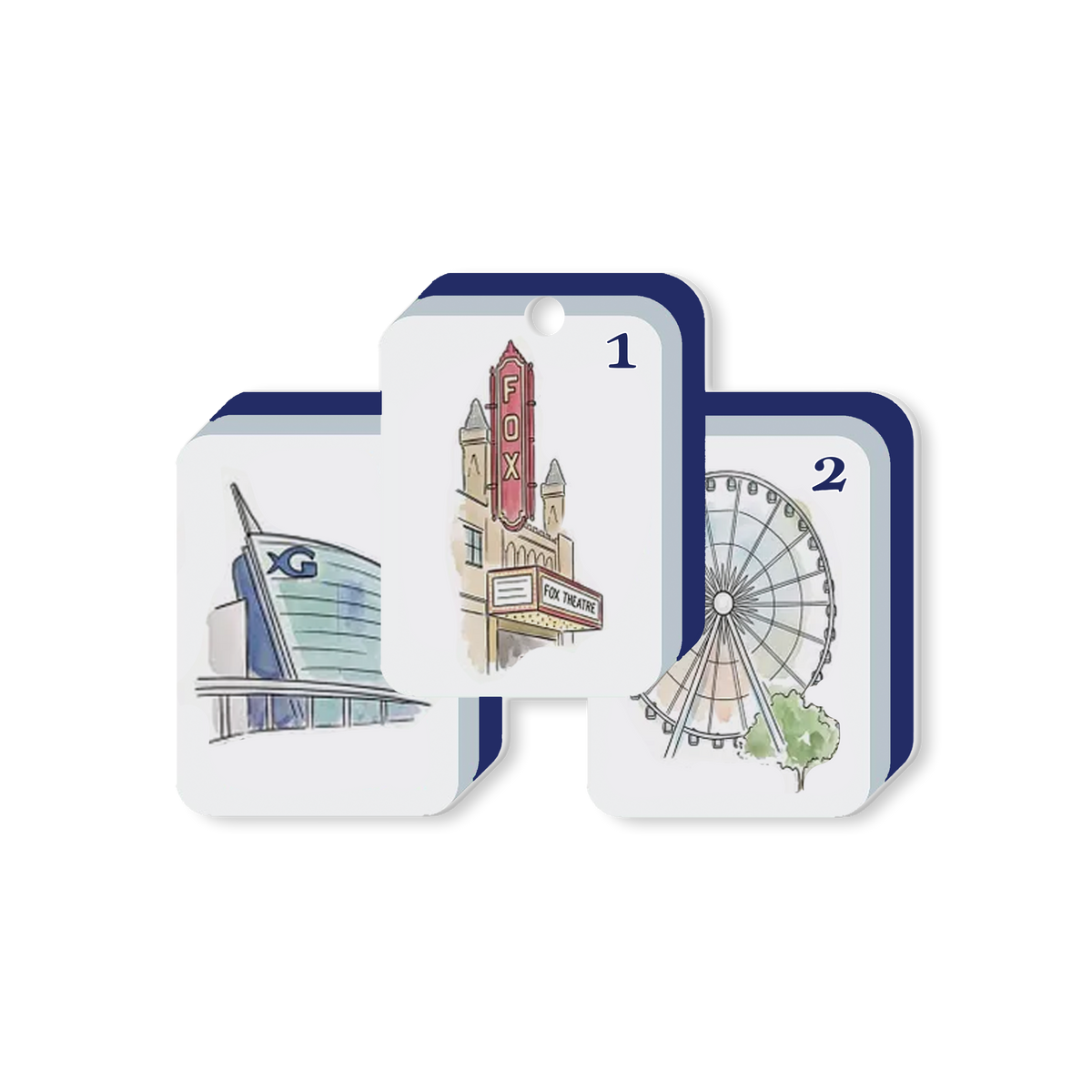 Toss Designs Mahjong ATL Ornament