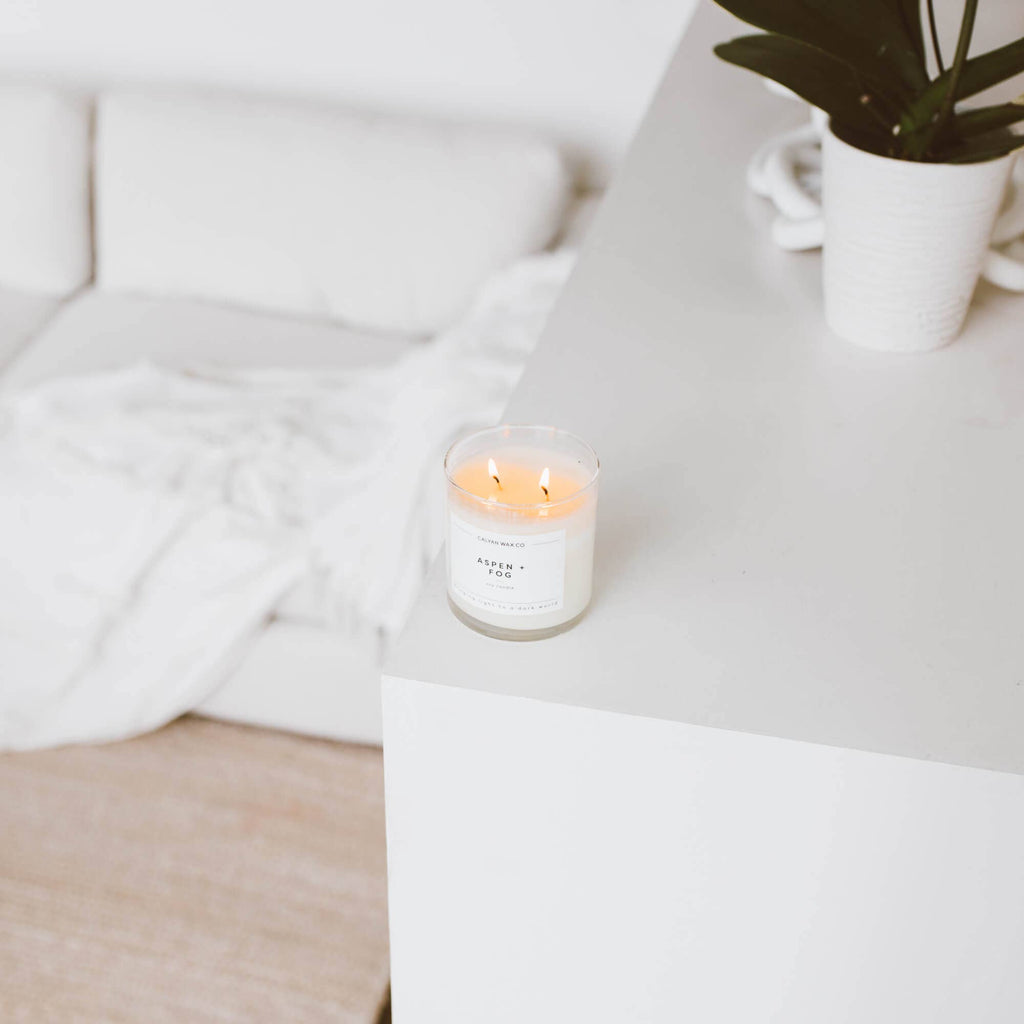 Calyan Aspen + Fog - Glass Tumbler Soy Candle