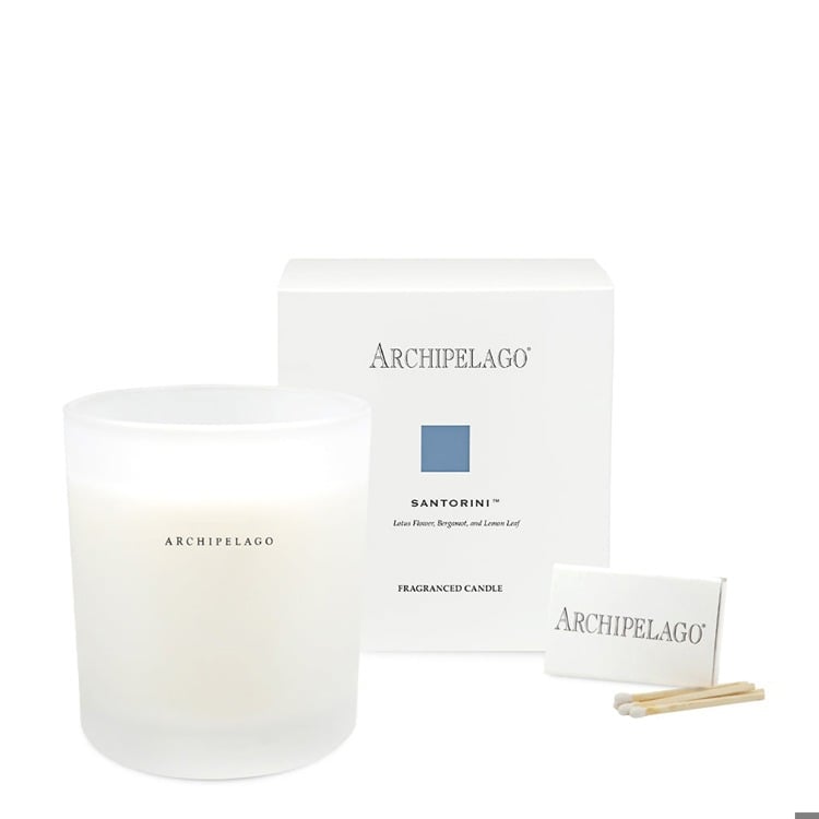 SANTORINI BOXED CANDLE 10OZ