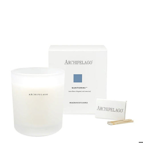 SANTORINI BOXED CANDLE 10OZ