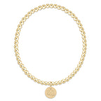 enewton eCOLLEGIATE Classic Gold 3mm Bracelet - Auburn Disc