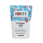Poppy Peppermint Bark Popcorn