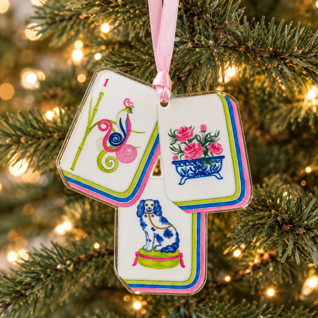 Aspen Lane Mahjong Tile Ornament