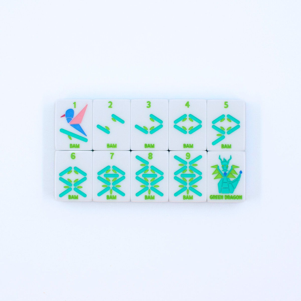 My Fair Mahjong Crystal Prism Blue Mahjong Tile Set