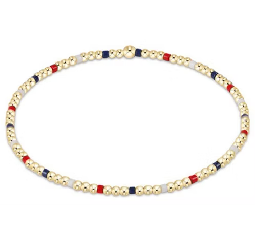 enewton egirl Hope Sincerity Pattern 2mm Bead Bracelet - Firecracker