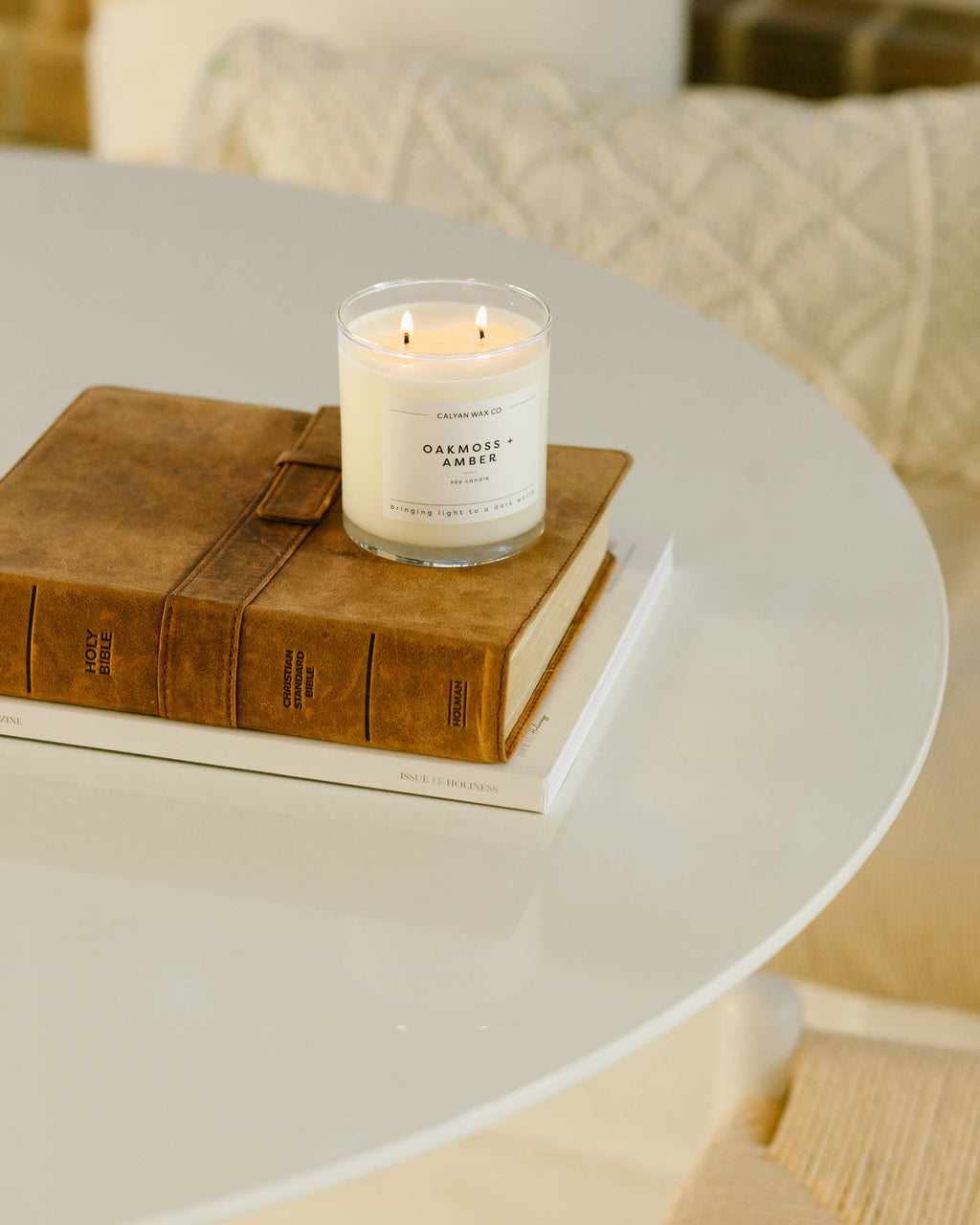 Calyan Oakmoss + Amber - Glass Tumbler Soy Candle