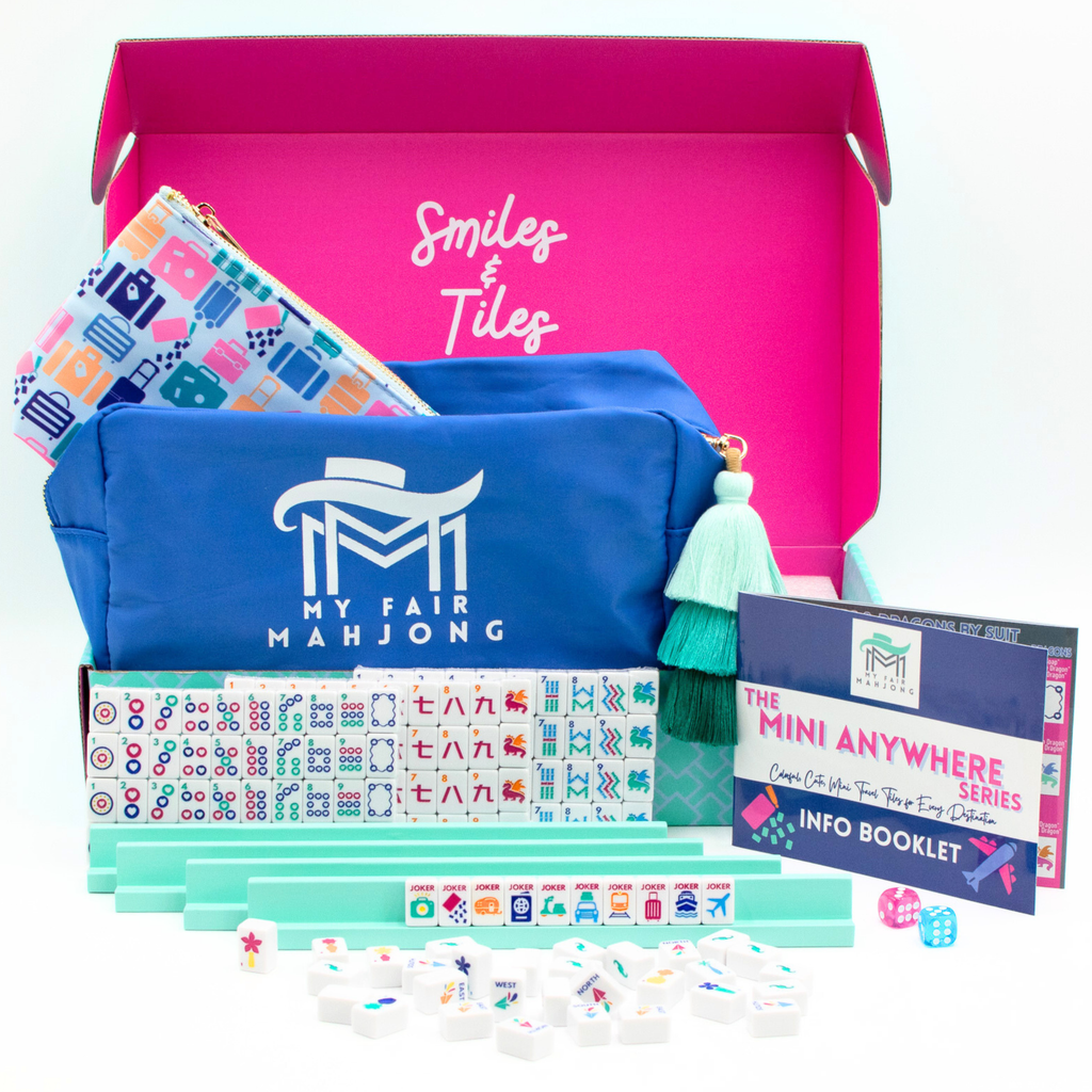 My Fair Mahjong Mini Travel Set in White