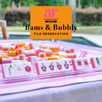 Anders Ruff Design Co. Bams & Bubbly Mahjong Tiles