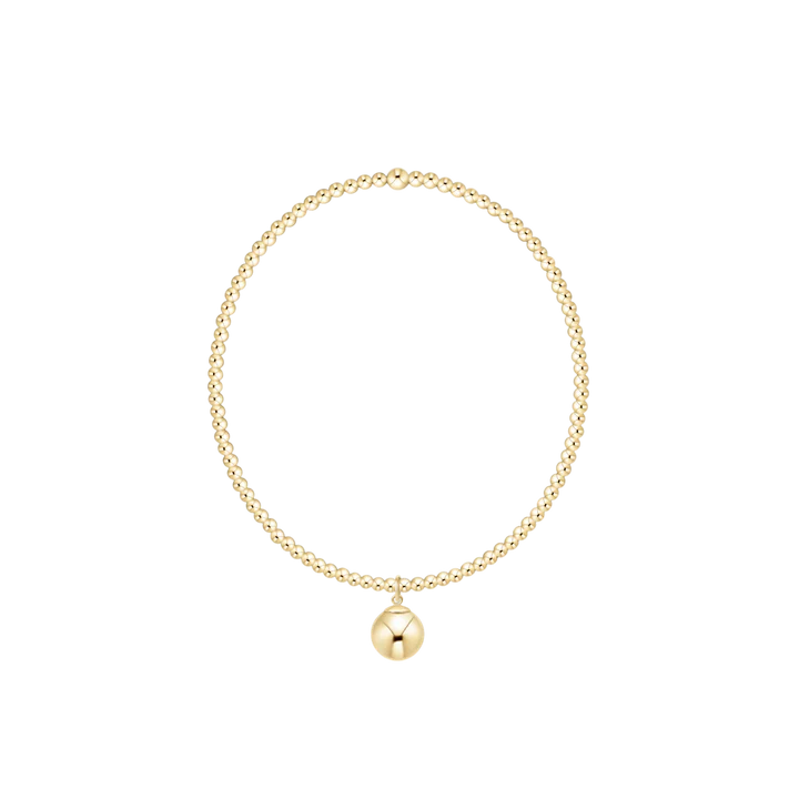 enewton Classic Gold 2mm Bracelet - Gold 8mm Charm