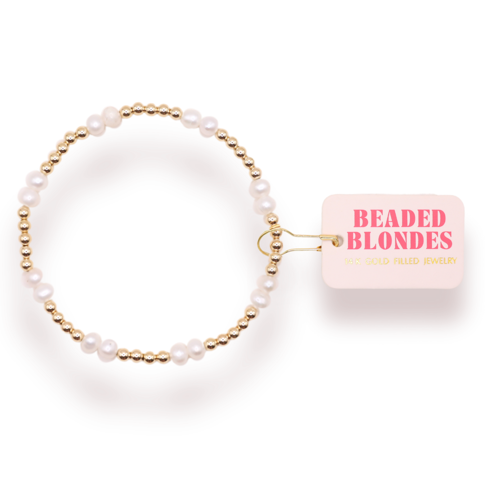 Beaded Blondes Coastal Pearl Bracelet Standard 6.75 inch