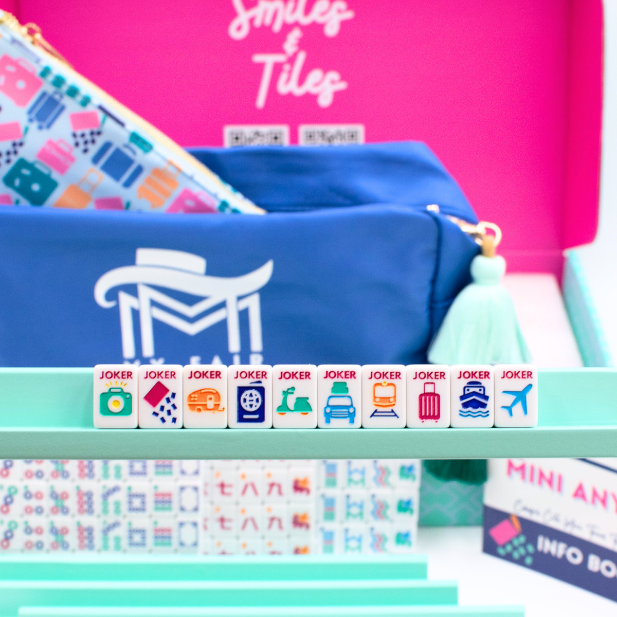 My Fair Mahjong Mini Travel Set in White