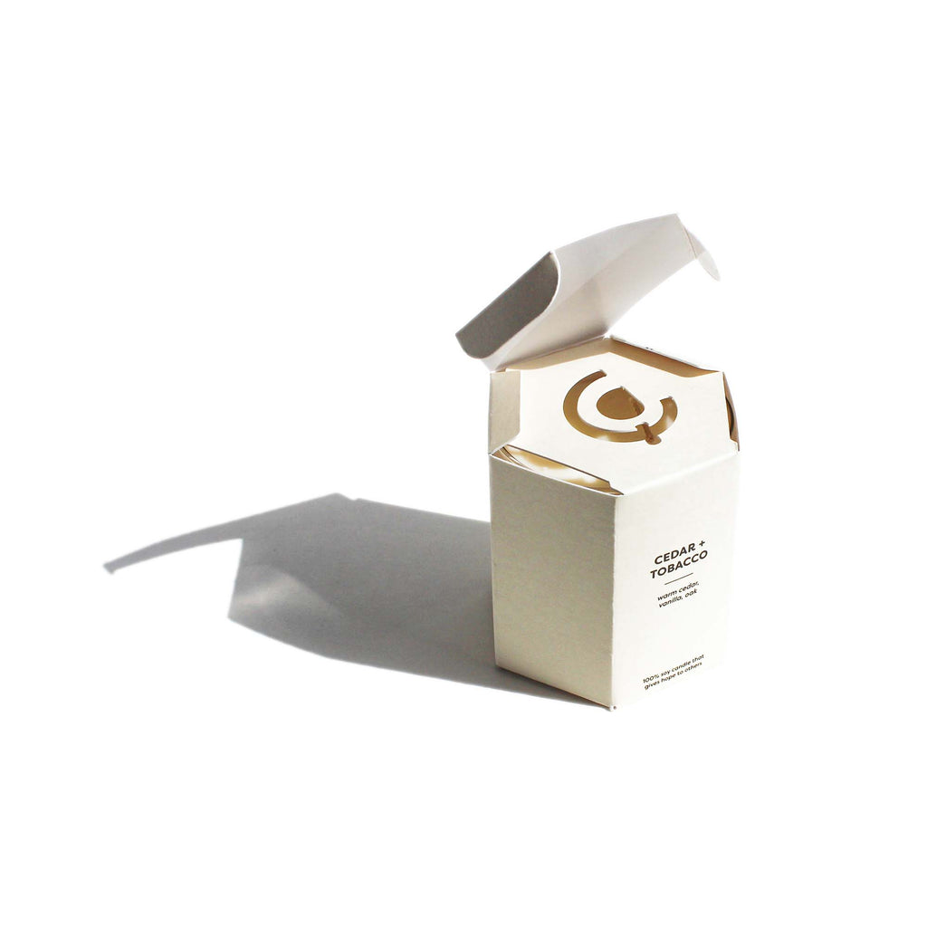 Calyan Cedar + Tobacco - Glass Tumbler Soy Candle