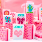 My Fair Mahjong Crystal Prism Pink Mahjong Tiles