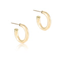 enewton Round Gold 1" Post Hoop - 4mm