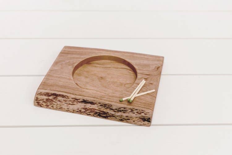 Heirloomed Collection Wooden Candle Holder