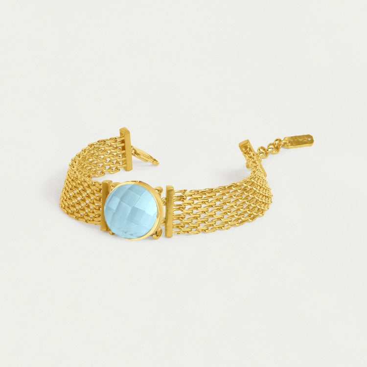 Galleria Chain Bracelet - Gold - Irridescent Sky B
