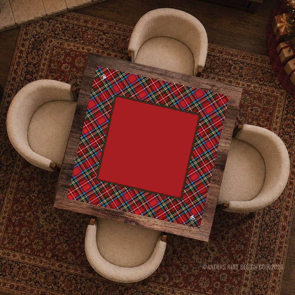 Anders Ruff Design Co. Tartan Tidings Mahjong Mat