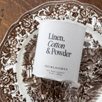 Heirloomed Candle - Linen, Cotton, Powder - 8 oz