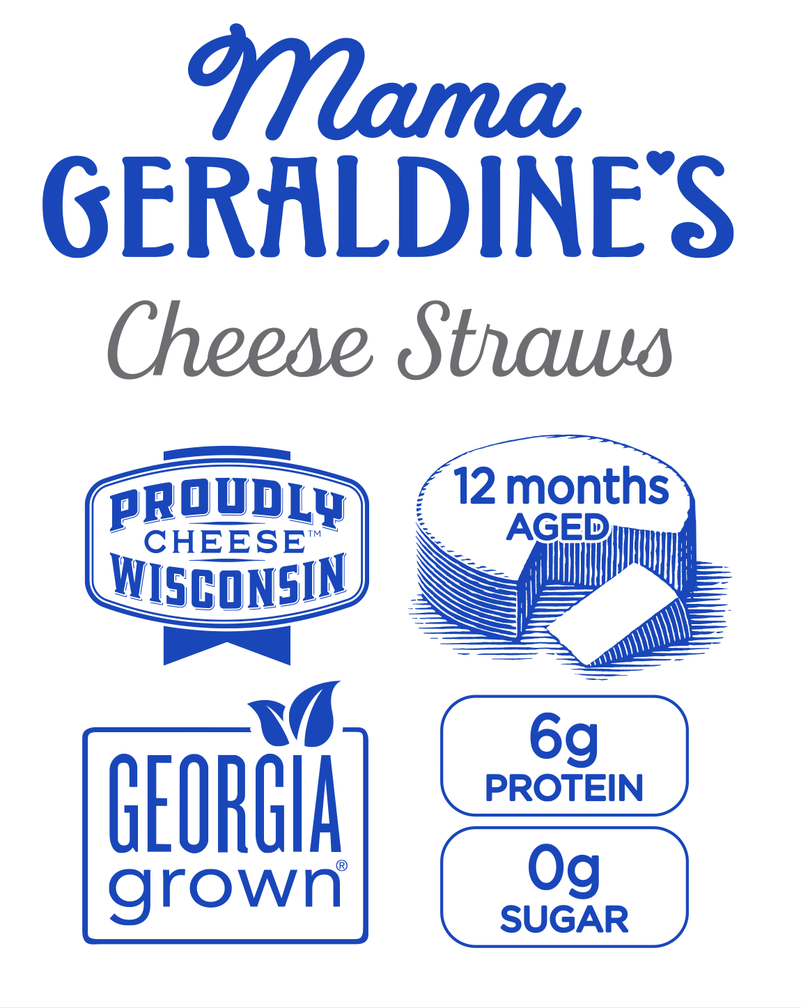 Mama Geraldine's 4.5oz Aged Cheddar (Traditional) Cheese Straws