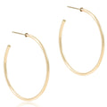 enewton Round Gold 1.75" Post Hoop - 2mm - Smooth