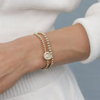 enewton eCOLLEGIATE Classic Gold 3mm Bracelet - UGA Disc
