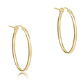enewton Oval Gold 1" Hoop- Smooth