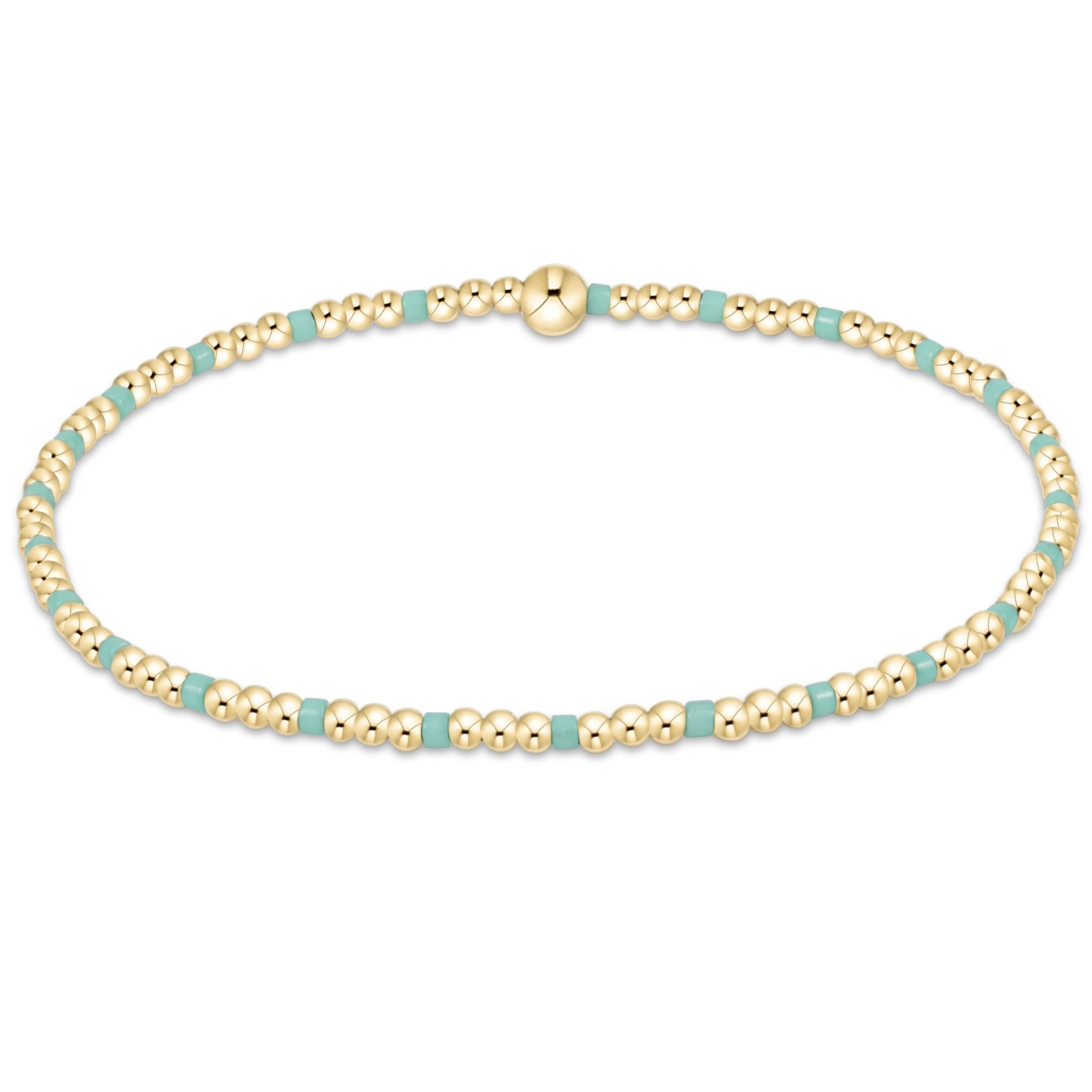 enewton Hope Sincerity Pattern 2mm Bead Bracelet - Mint