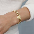 enewton eCOLLEGIATE Classic Gold 3mm Bracelet - Ole Miss Disc