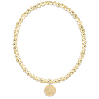 enewton eCOLLEGIATE Classic Gold 3mm Bracelet - Ole Miss Disc