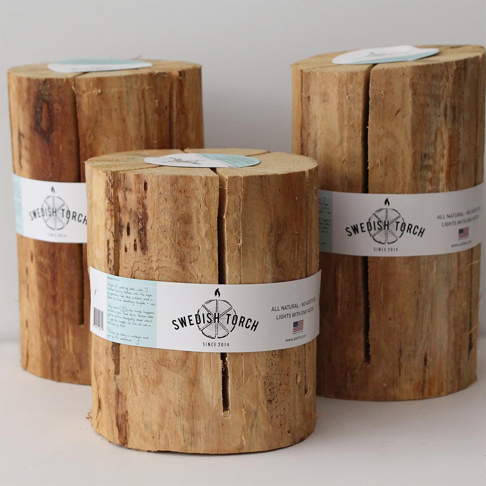 Swedish Torch Wood Fire Log