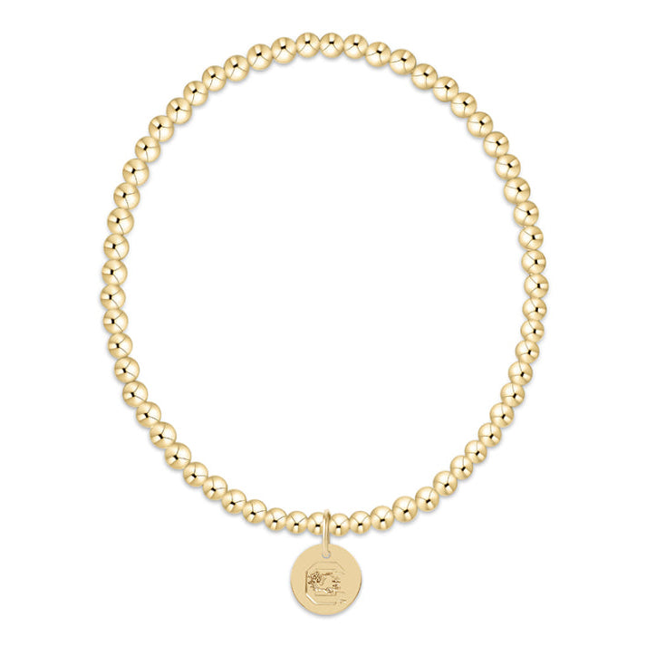 enewton eCOLLEGIATE Classic Gold 3mm Bracelet - South Carolina Disc