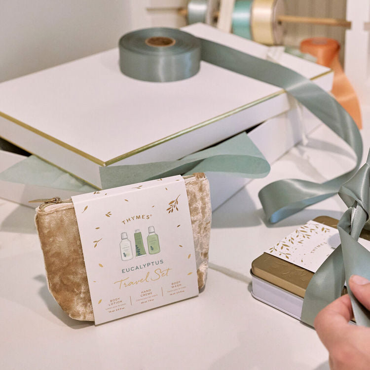 Travel Set with Beauty Bag: Eucalyptus