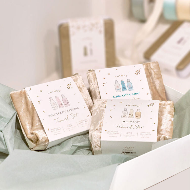 Travel Set with Beauty Bag: Goldleaf